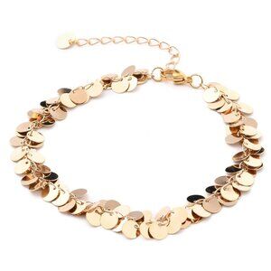NWOT Sexy Dangle Disk Summer Cruise Vacation Anklet golden mix & Match 2/$10